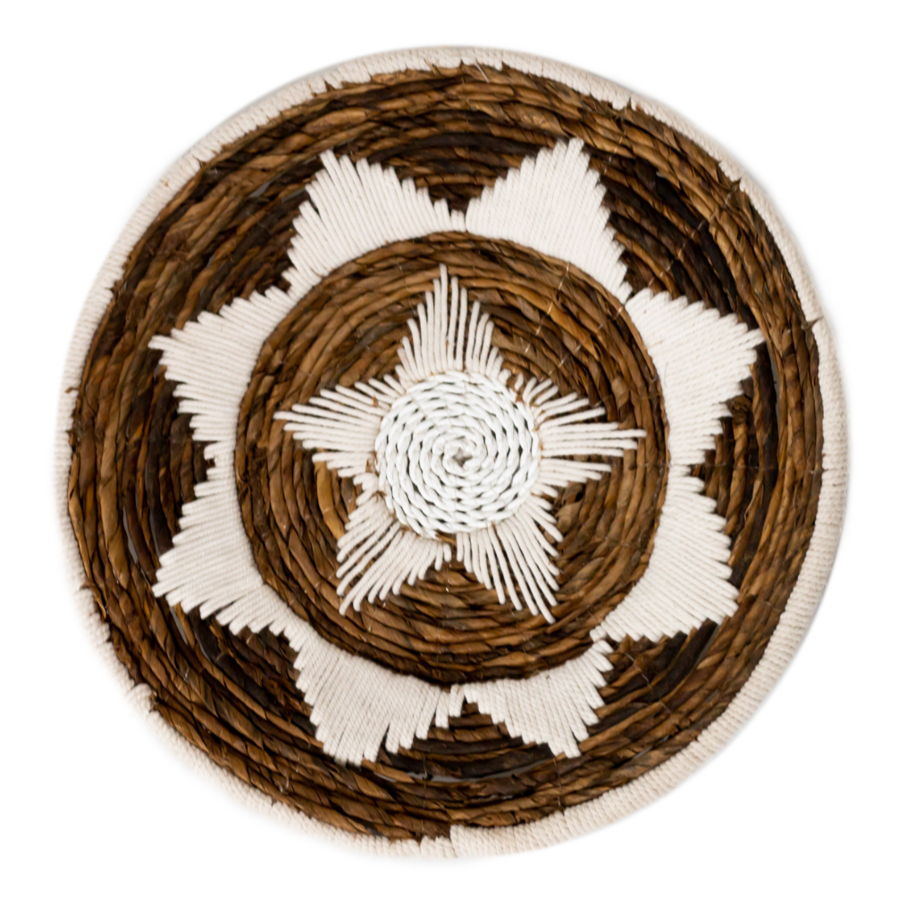 Kay Wanddecoratie | Decoratieve Schaal van Bananenvezel 2 maten