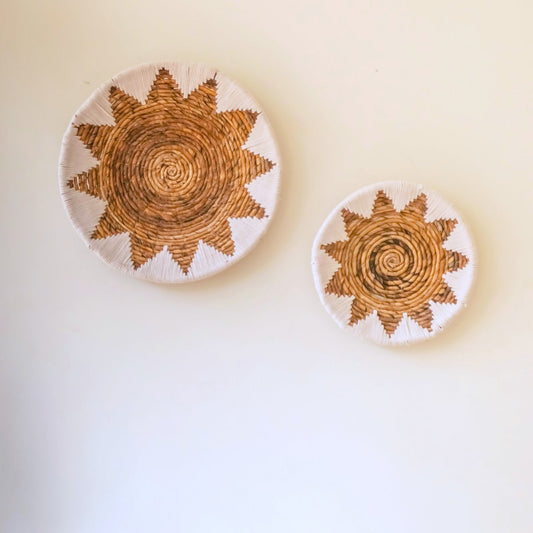 Indira BOHO Geweven Wanddecoratie | Decoratieve Schaal 2 maten
