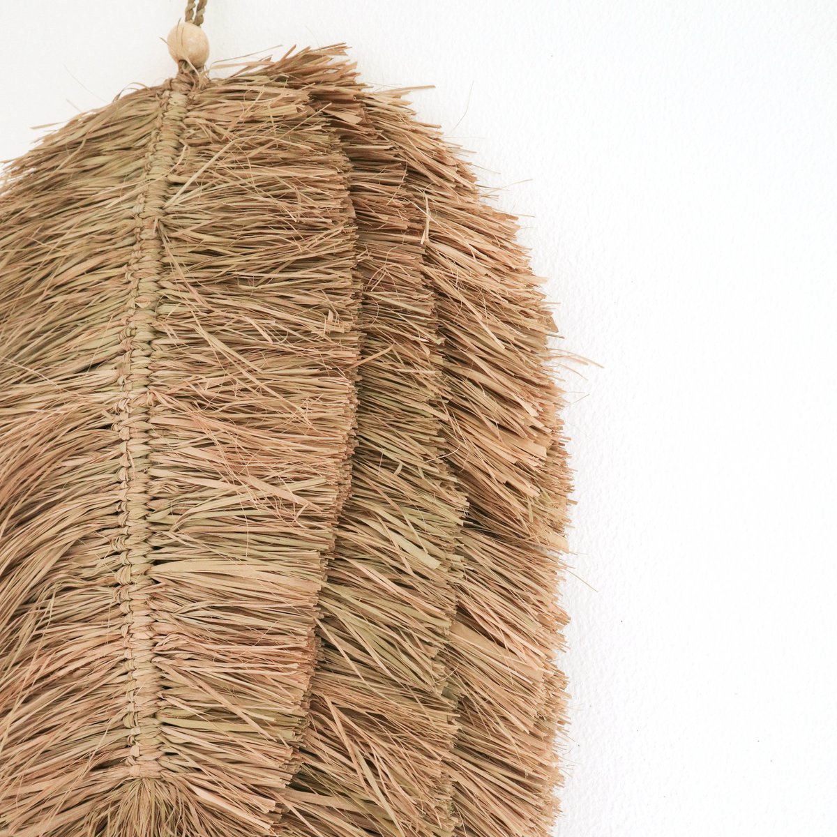 Tipi Tropisch Wanddecor Bladvormig Handgeweven van Raffia