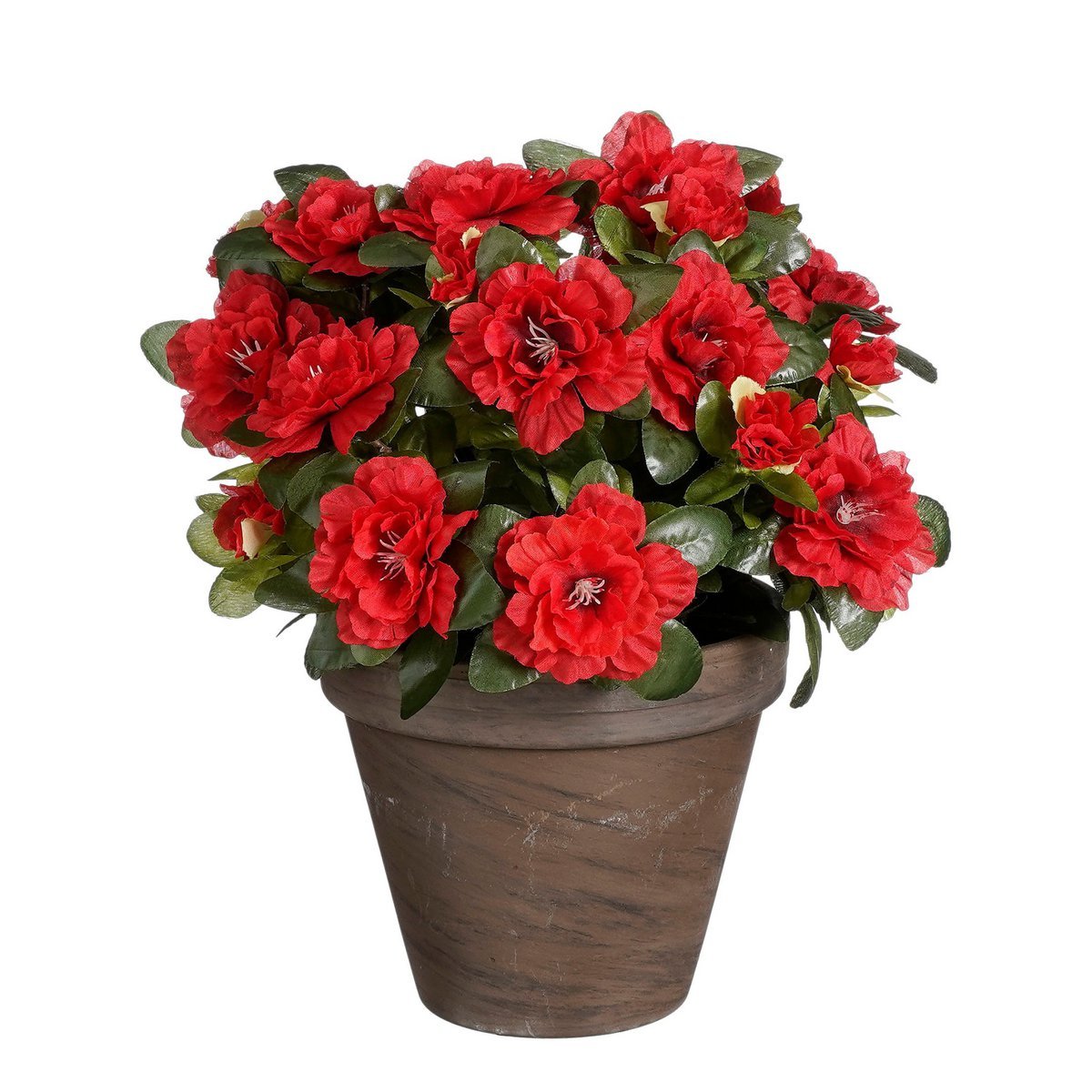 Azalea Kunstplant in Bloempot Stan H31 x Ø26 cm Rood
