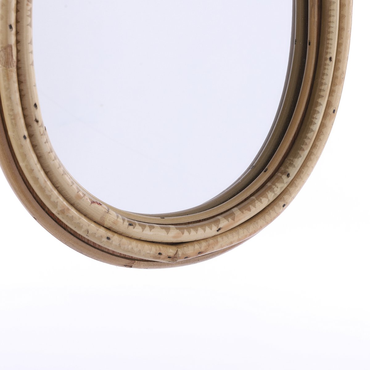 Raindrop Wandspiegel - L28 x H59 cm Rotan