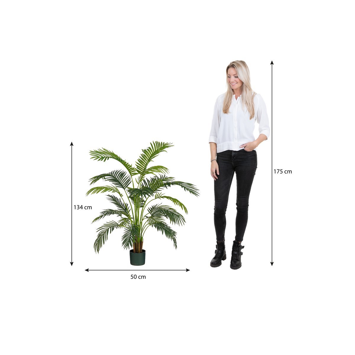 Areca Palm Kunstplant in Pot H134 x Ø50 cm UV-resistant