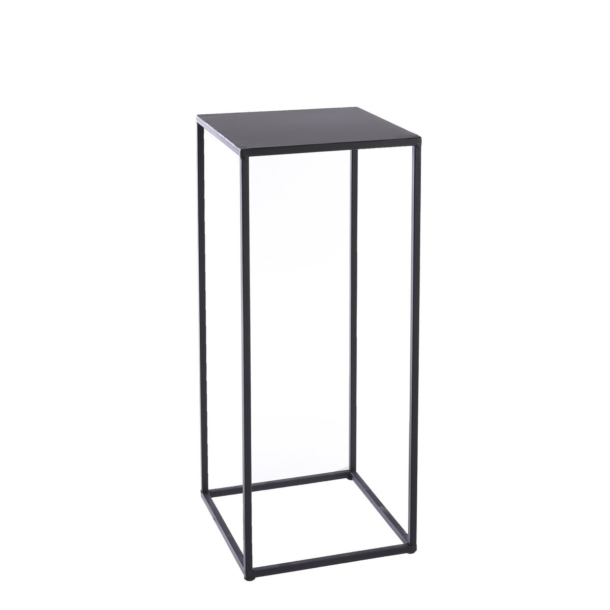 Noah Bijzettafel Set van 3 L30 x B30 x H70 cm Metaal Zwart