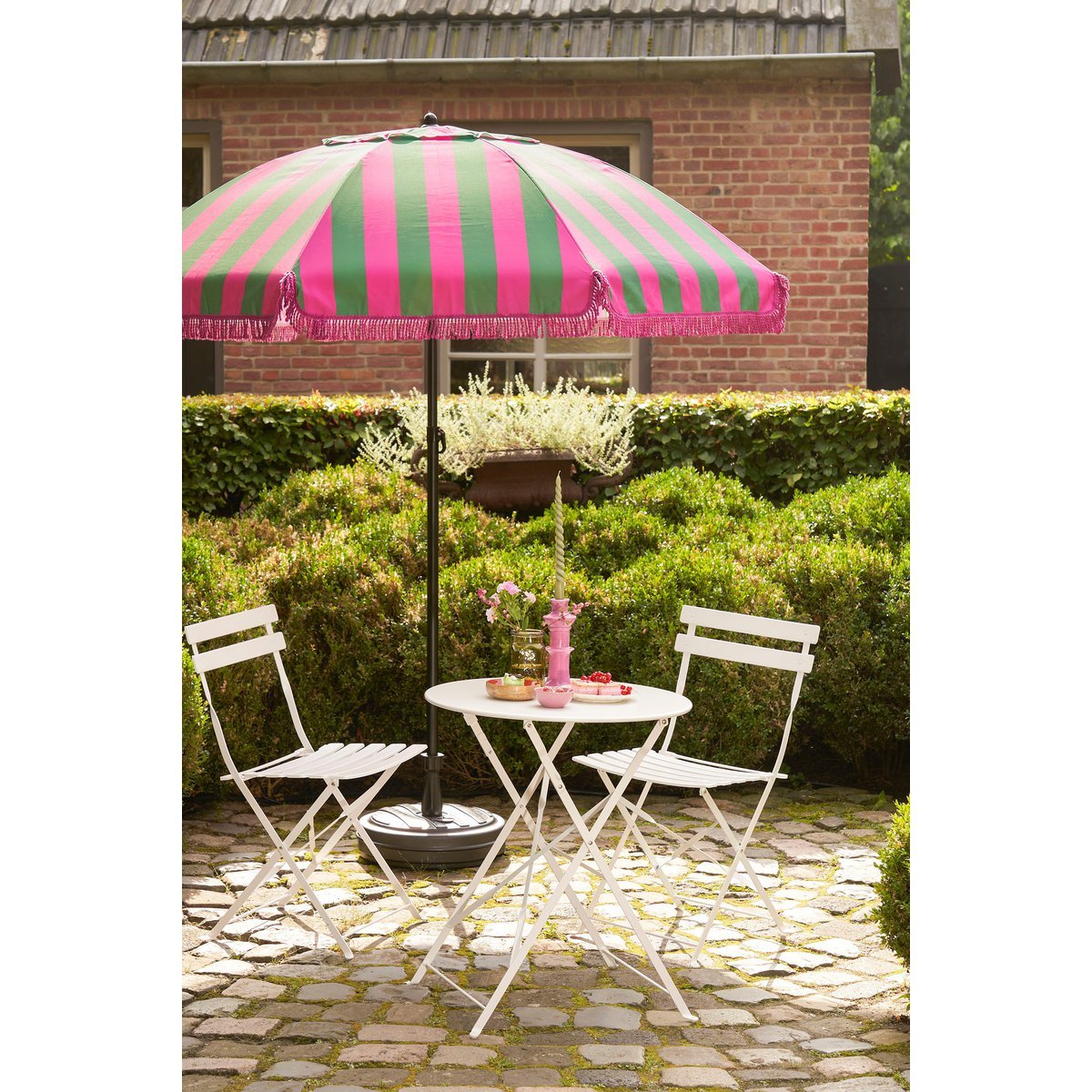 Bistroset Set van 3 Metaal Wit