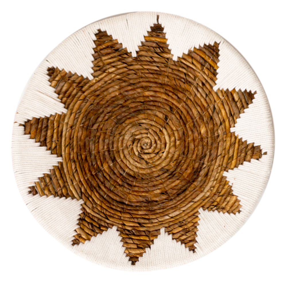 Indira BOHO Geweven Wanddecoratie | Decoratieve Schaal 2 maten