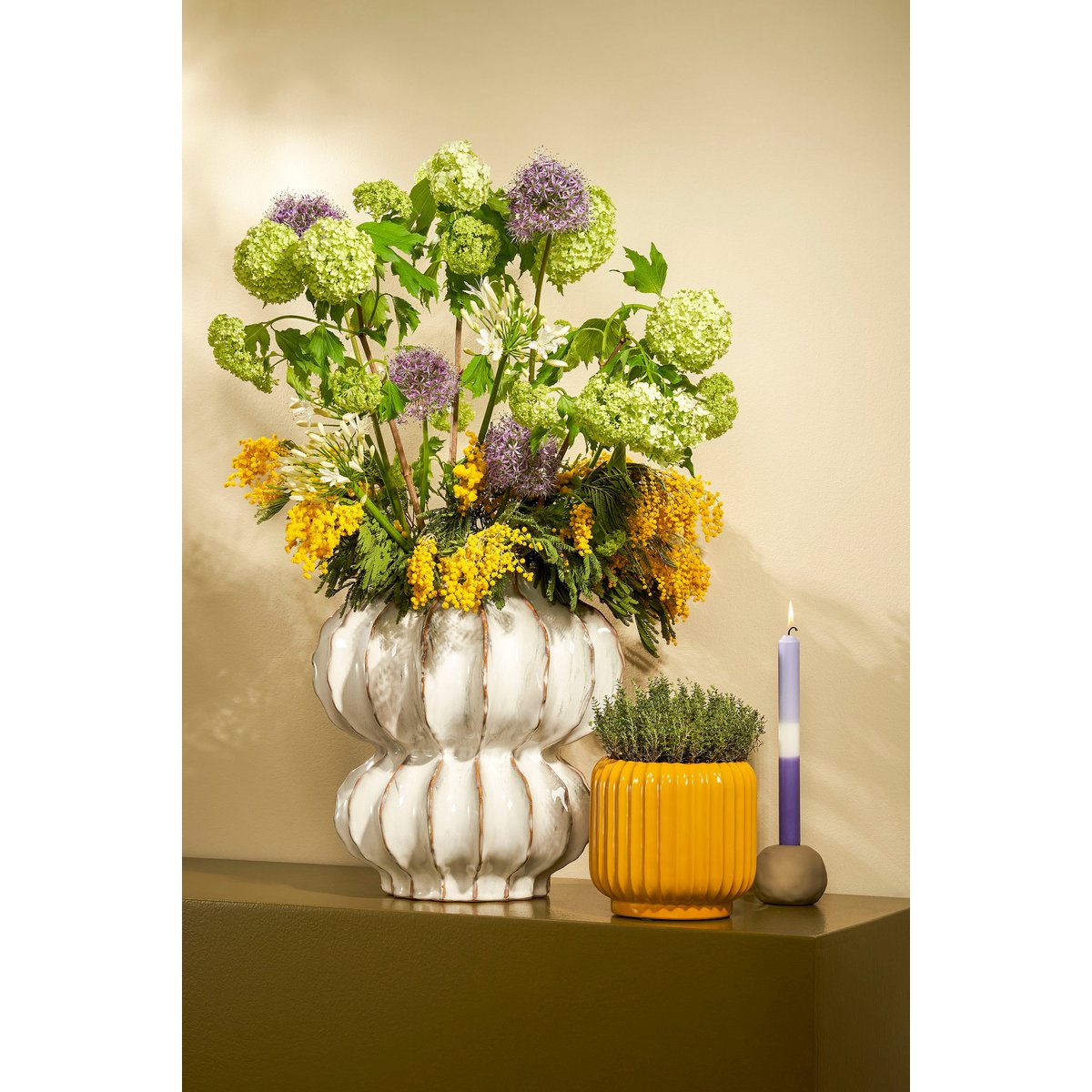 Victoria Vaas H35 x Ø33 cm Keramiek Off White