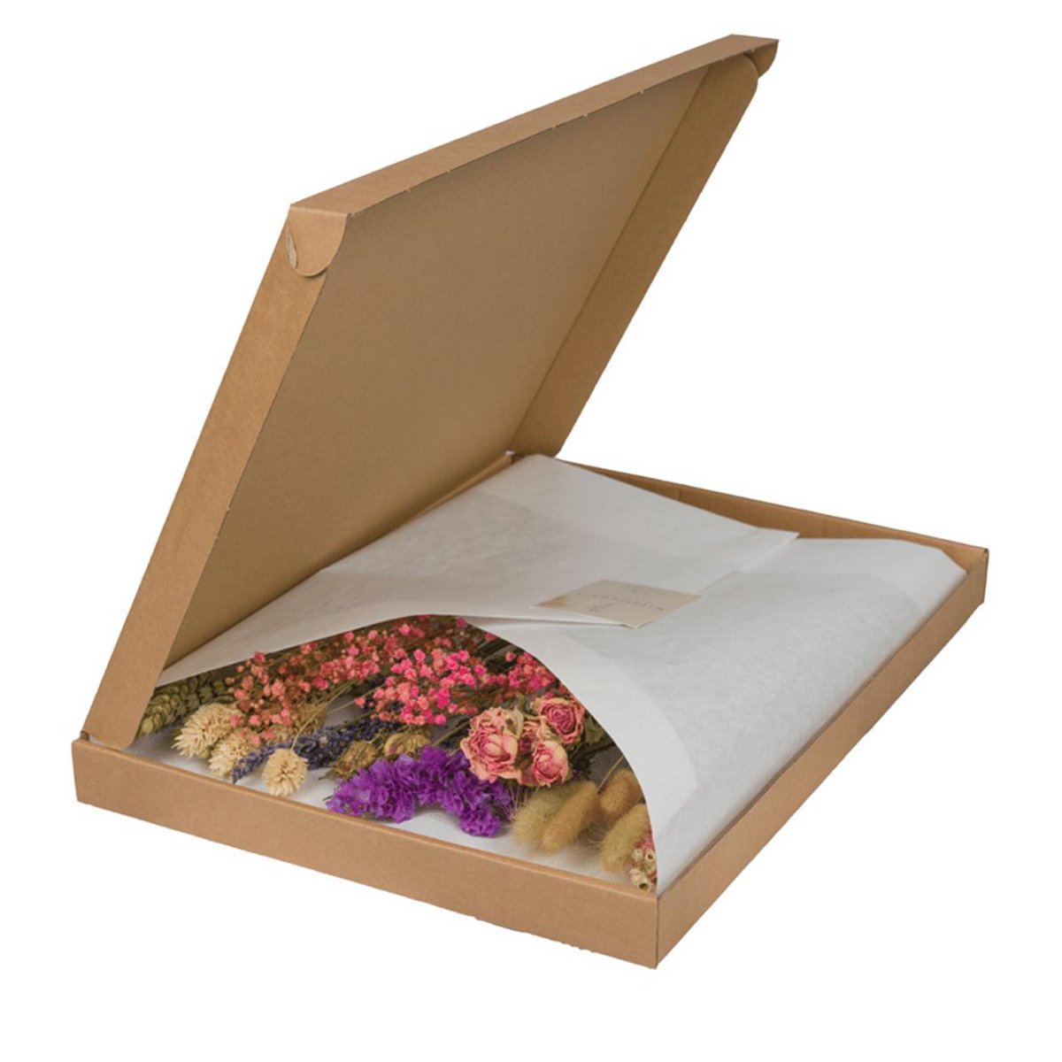 Droogbloemen Brievenbuspakket multi roze