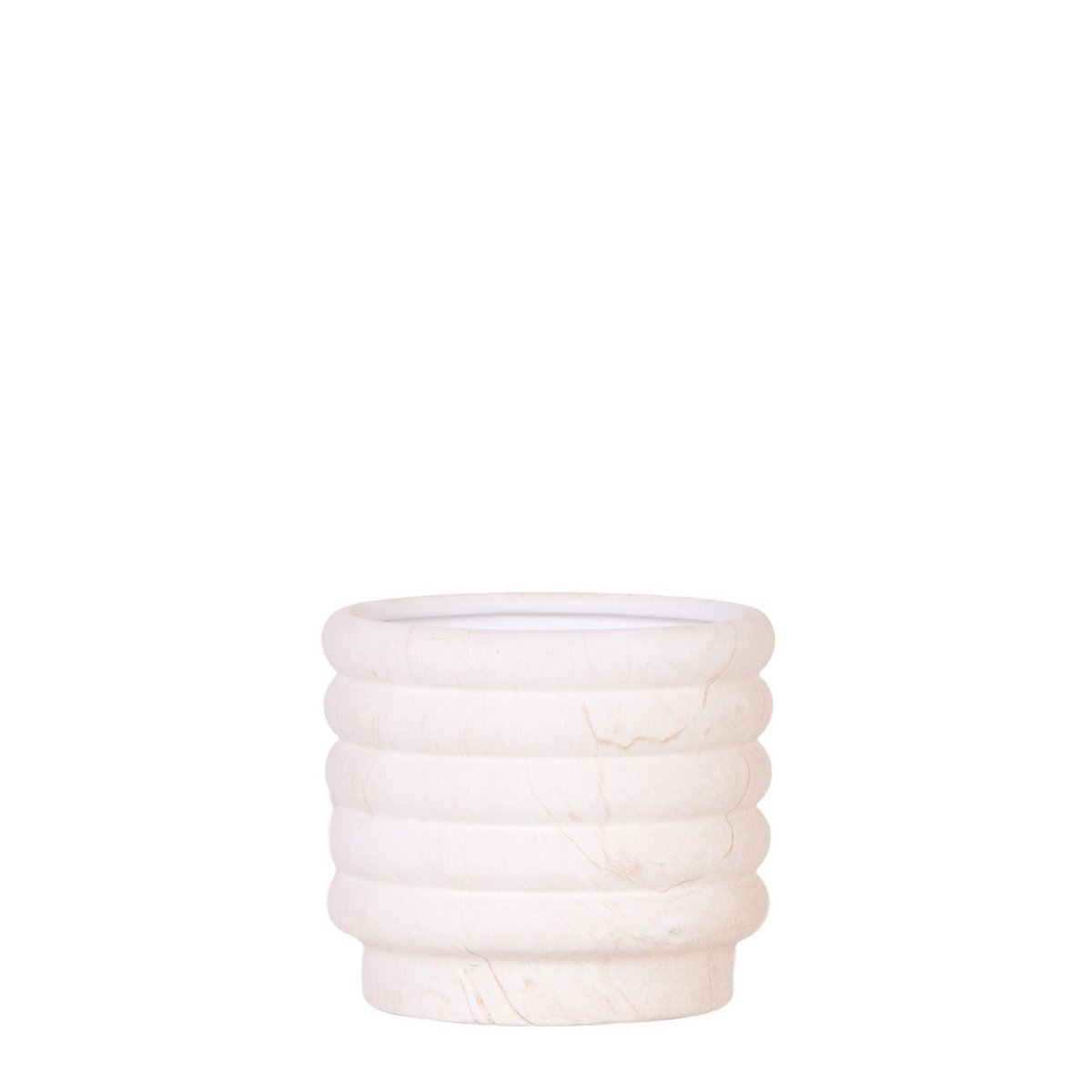 Marble Wit Sierpot Ø12cm