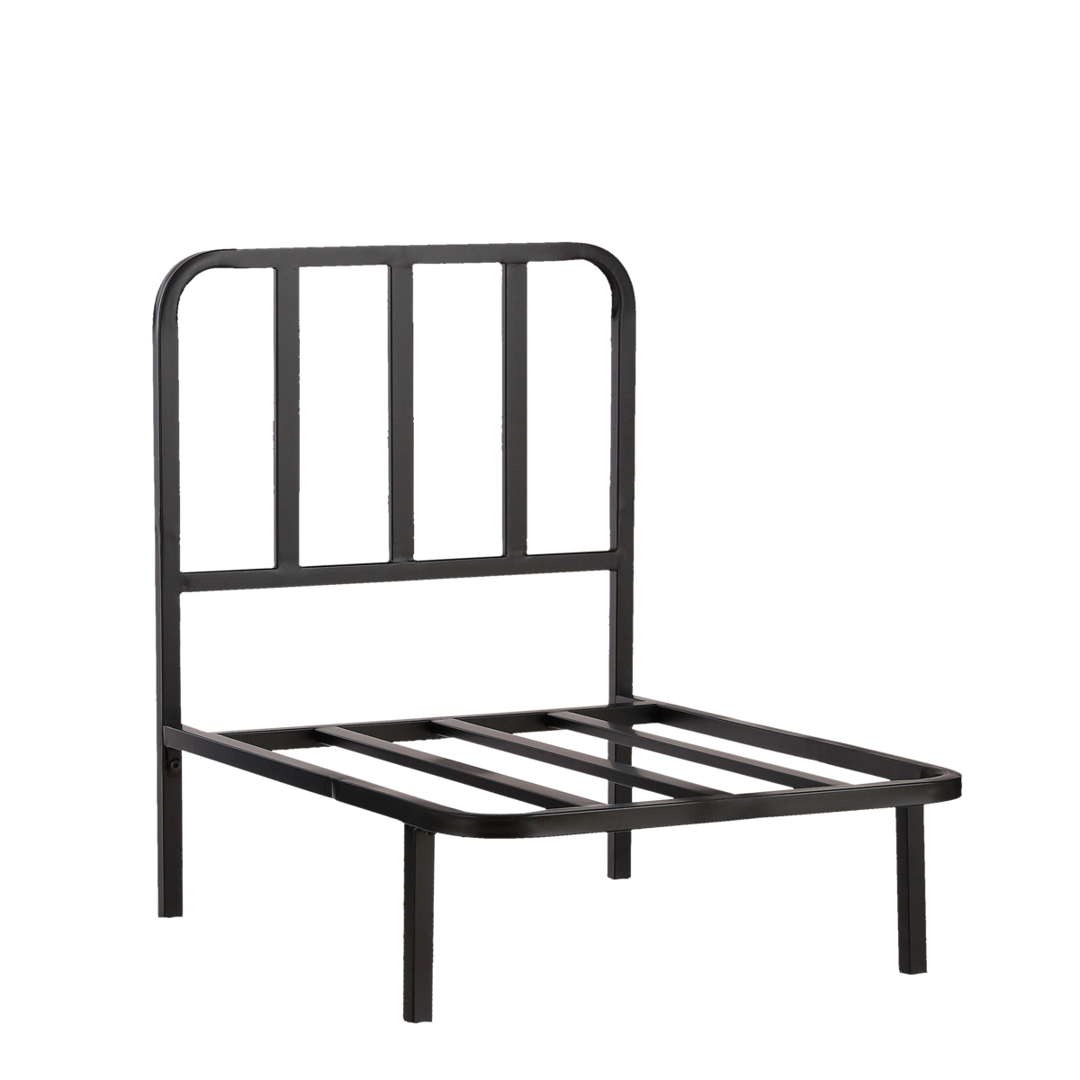 Rome Loungestoel L62 x B83 x H78 cm Metaal Zwart