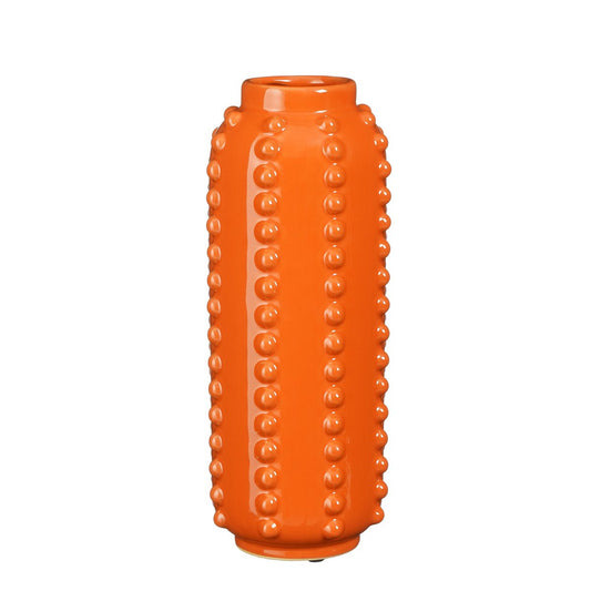 Bubble Vaas Lang H30 x Ø11 cm Keramiek Oranje