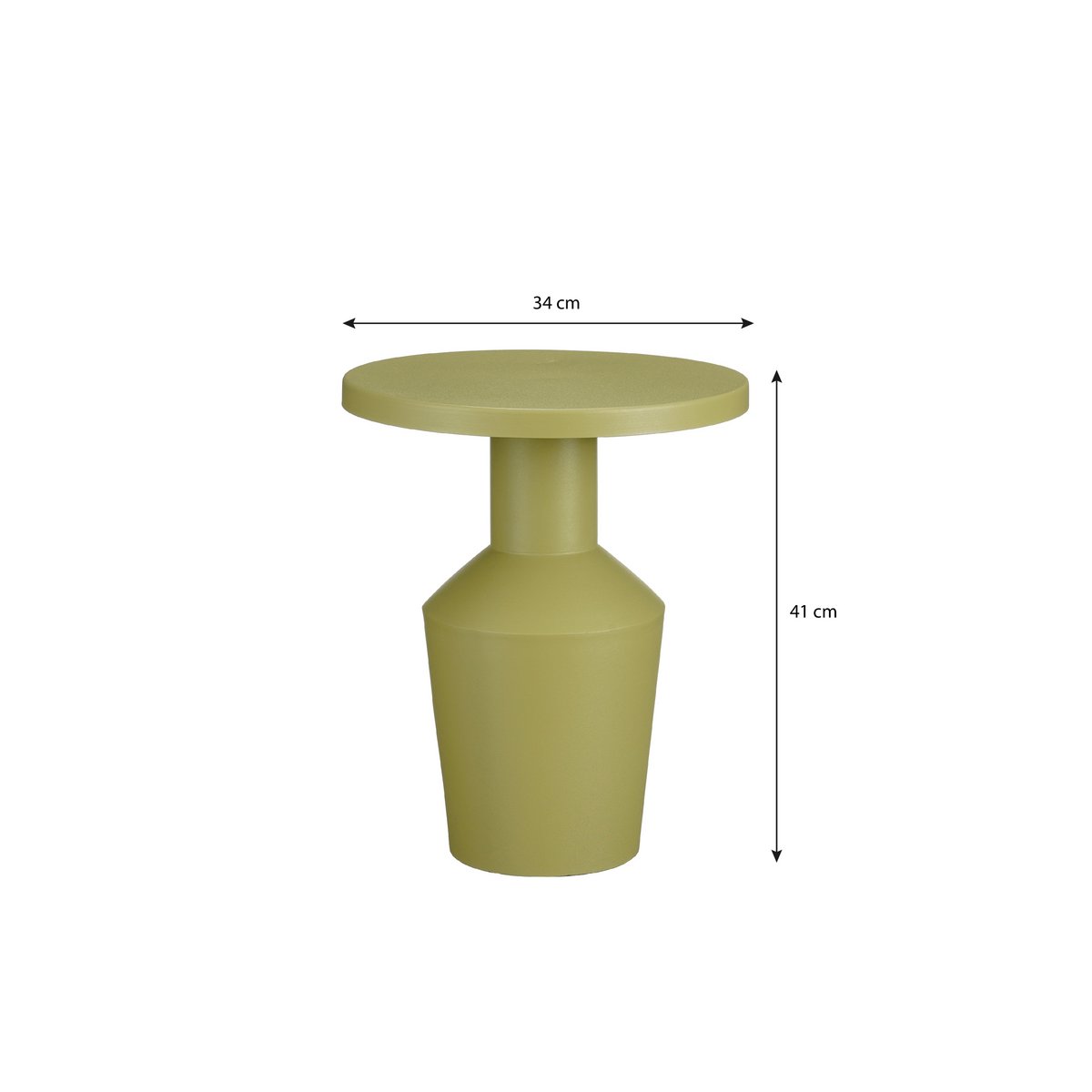 Velero Bijzettafel H41 x Ø34 cm Metaal Lichtgroen