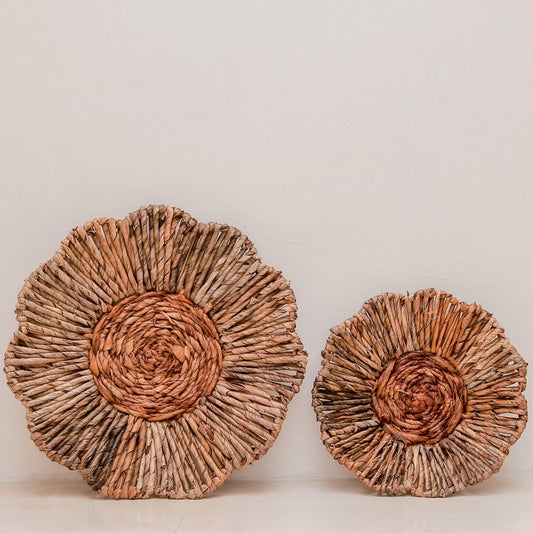 Bali Wanddecor | Decoratieve Schaal van Bananenvezel 2 maten
