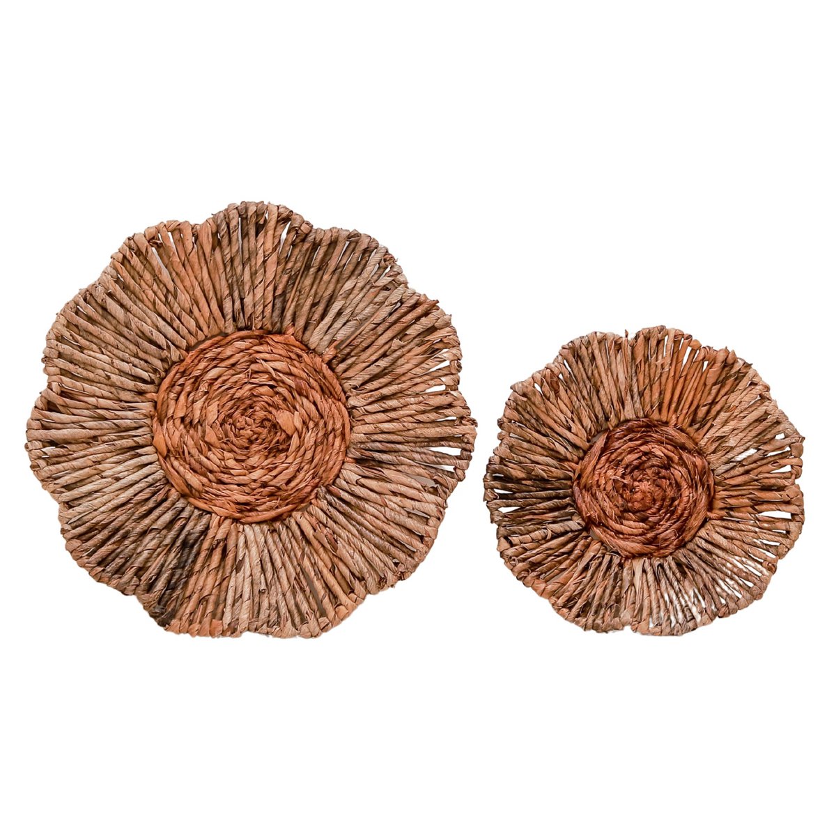 Bali Wanddecor | Decoratieve Schaal van Bananenvezel 2 maten