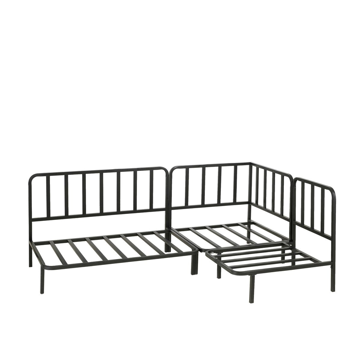 Rome Loungestoel L62 x B83 x H78 cm Metaal Zwart