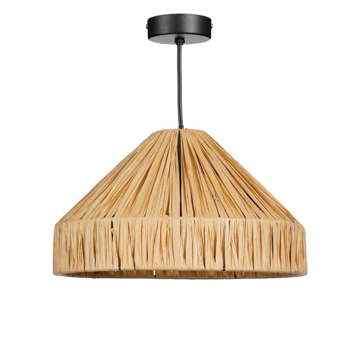 Elli Hanglamp Raffia Lichtbruin Ø 30 cm en 18 cm