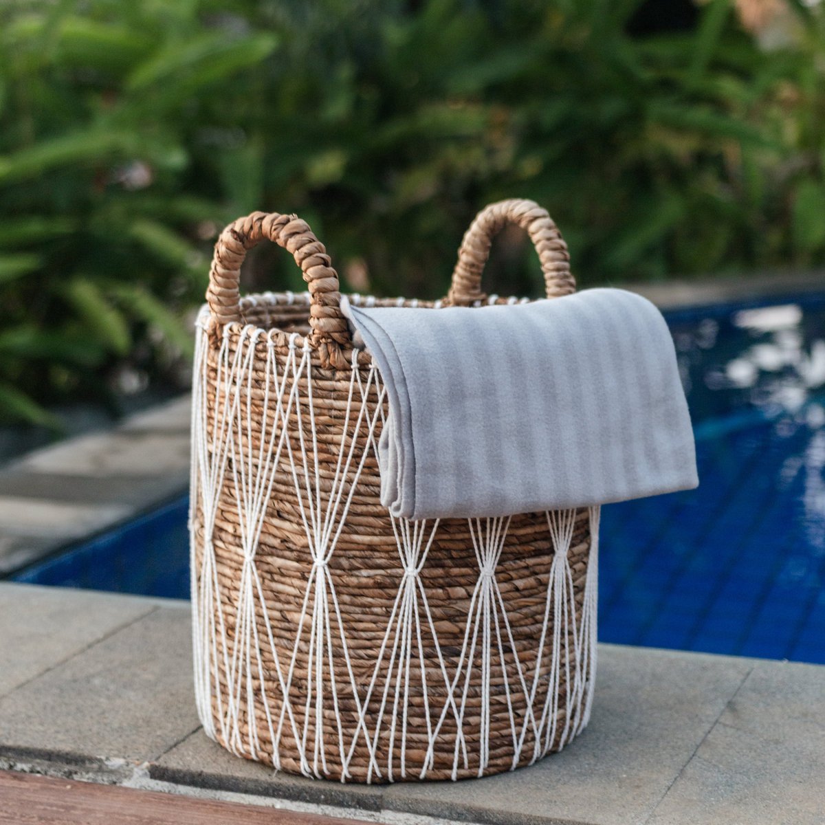 Aurum Boho Opbergmand | Plantenmand gemaakt van bananenvezel