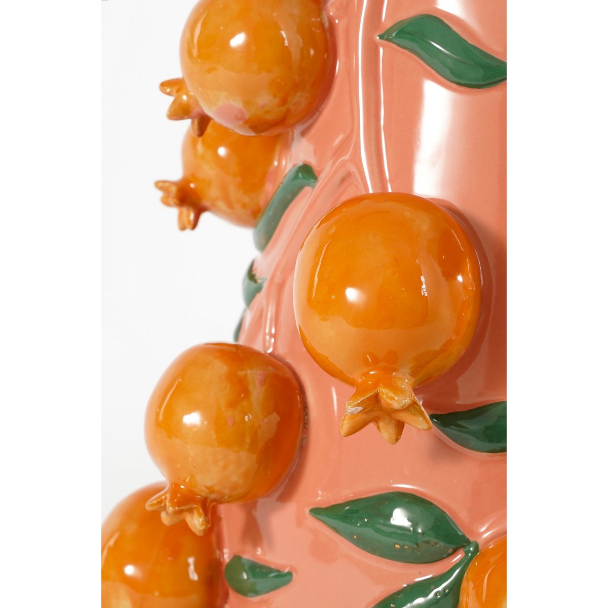 Granaatappel Vaas H31 x Ø34 cm Keramiek Roze