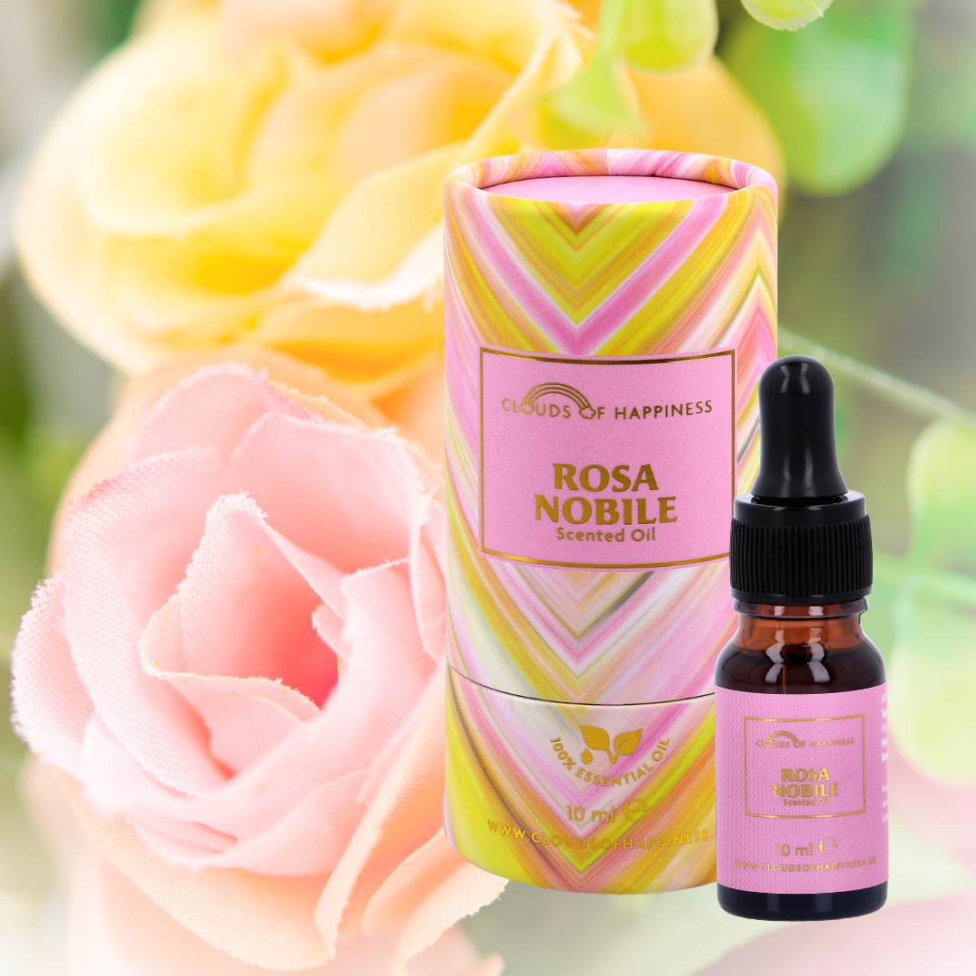 Set van 4 geuroliën Rosa Nobile + Magnolia Nobile + Daisy + Lilly of the Valley Scented Oils