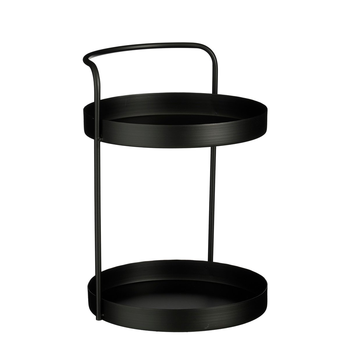Lile Etagère 2-Laags H35 x Ø25 cm Metaal Zwart