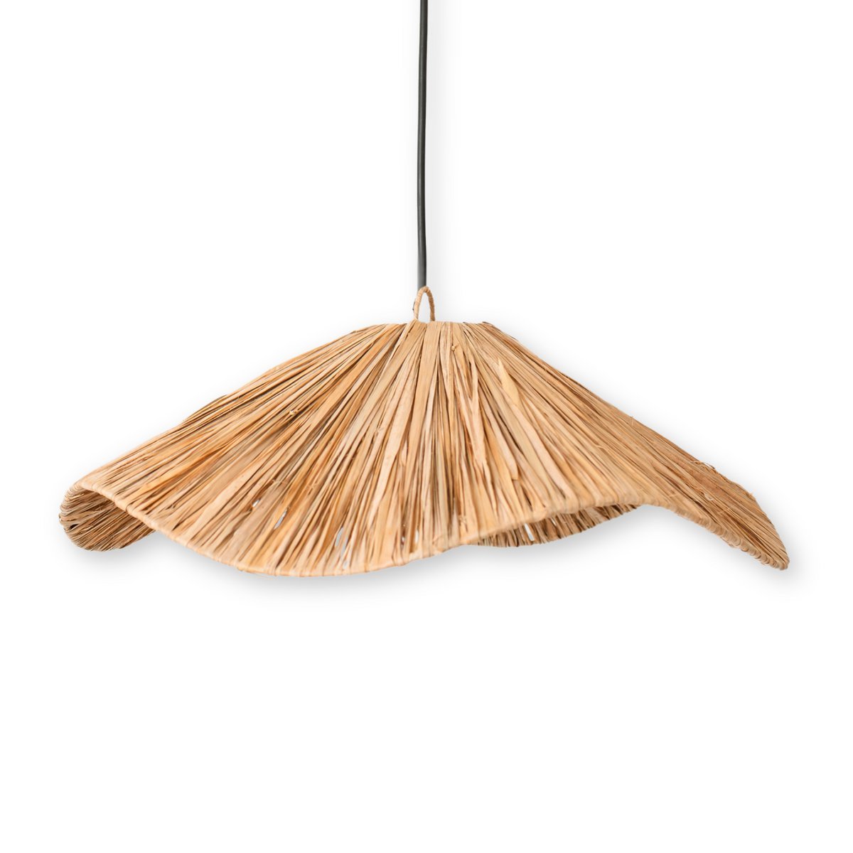BOHO lampenkap grote raffia plafondlamp gemaakt van raffia Rasa Ø 53 cm