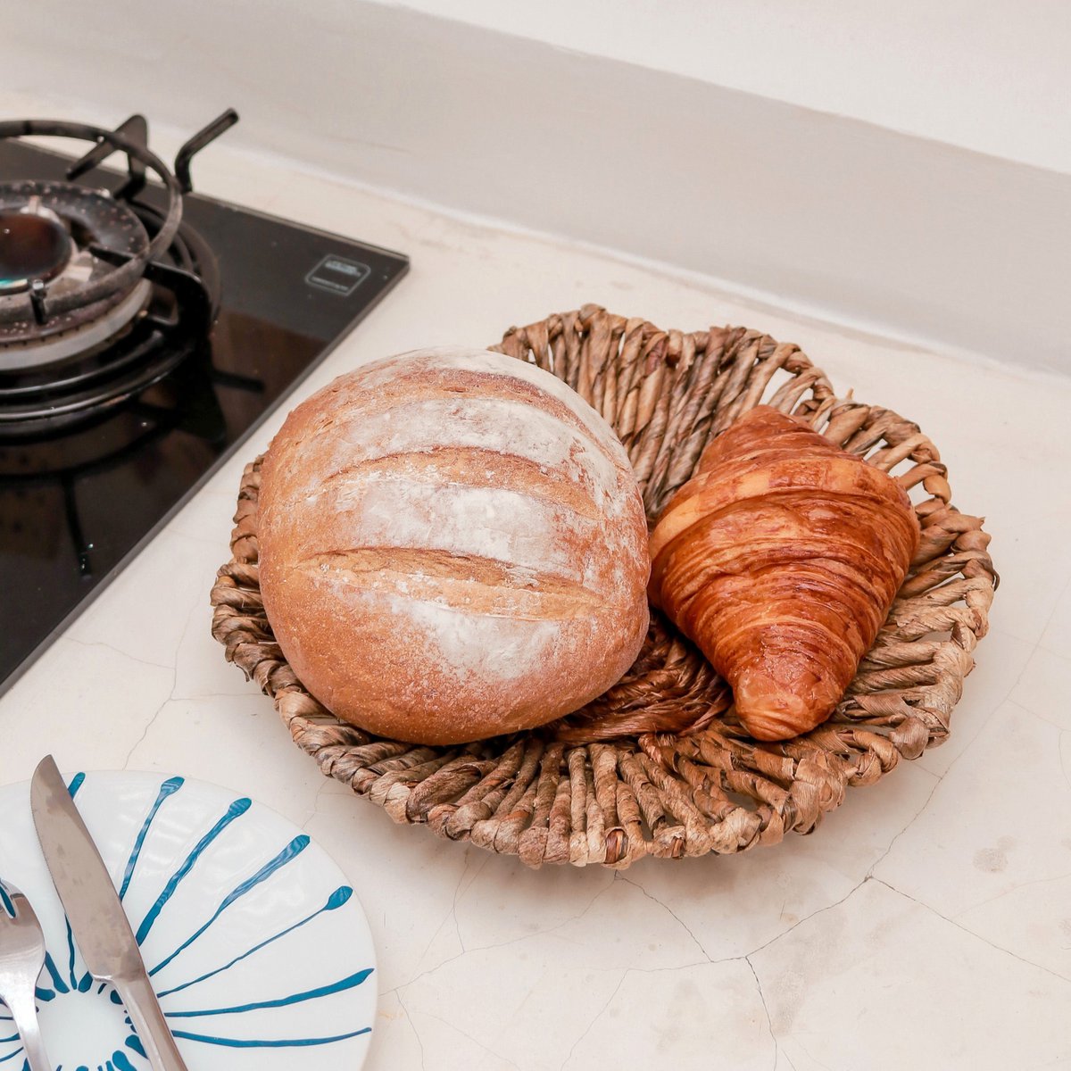 Bali Wanddecor | Decoratieve Schaal van Bananenvezel 2 maten