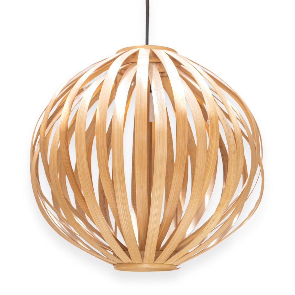 Cahyo Bamboelamp Natuurlijke lampenkap Bolvormige plafondlamp