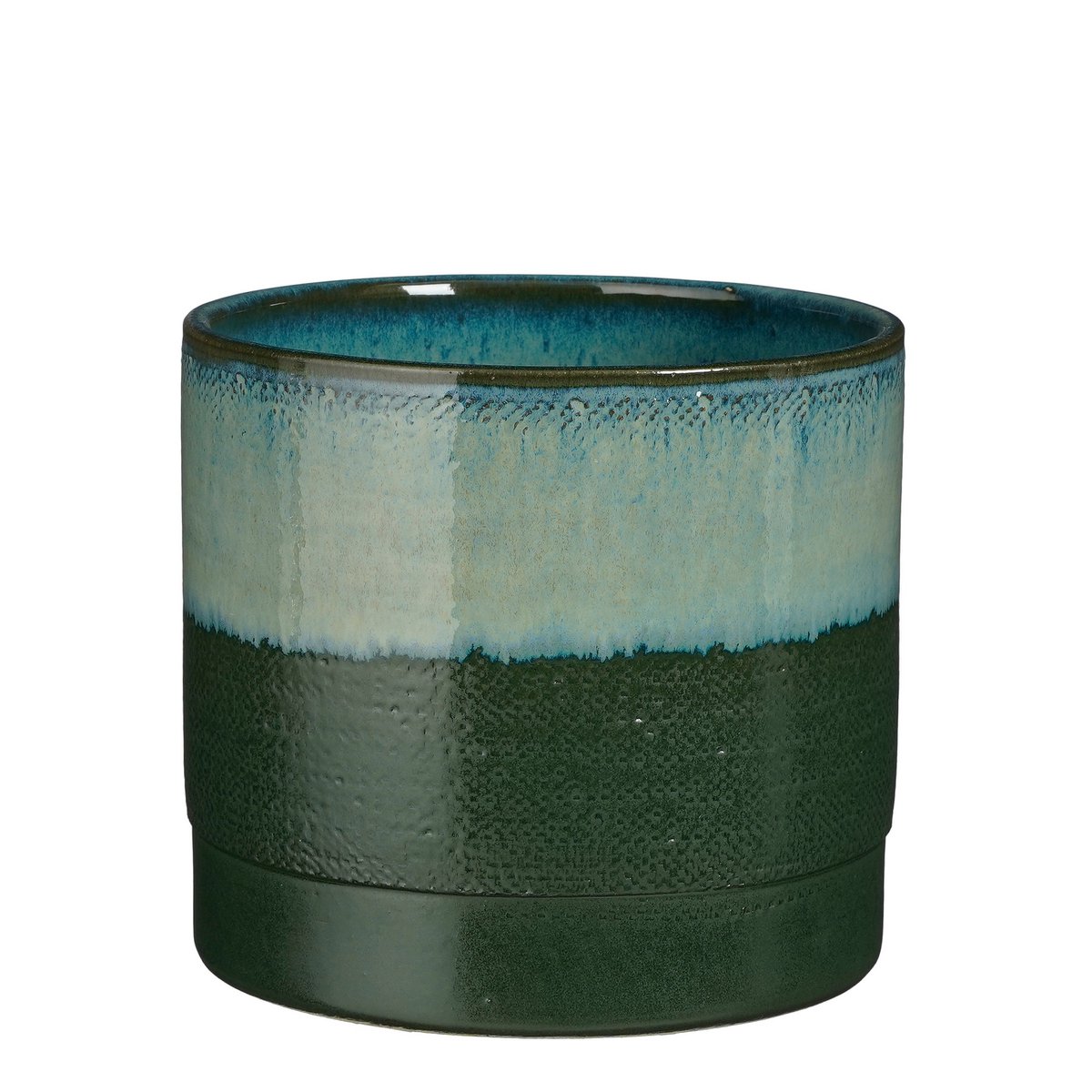 Eden Bloempot H20 x Ø22 cm Terracotta Donkergroen