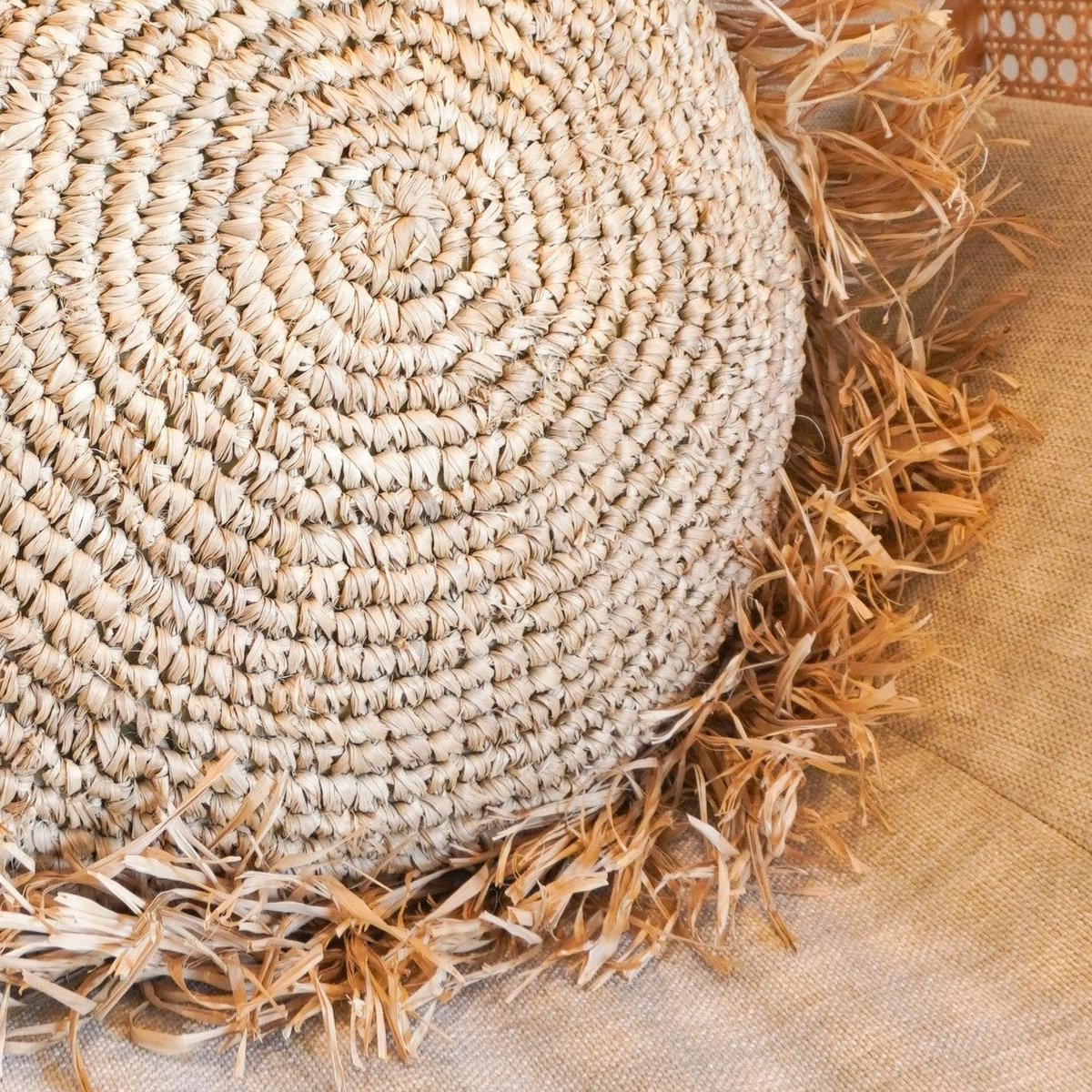 Komodo Boho Kussen met Franjes Decoratief Kussen Ø40/50 cm