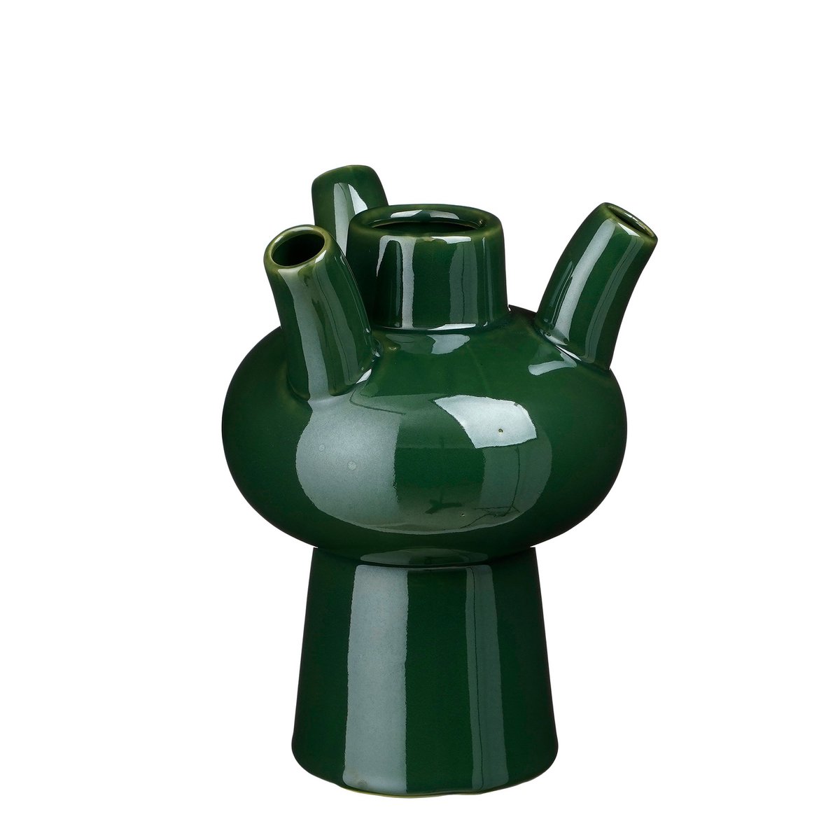 Dutch Tulip Vaas - H28 x Ø20 cm Keramiek Groen