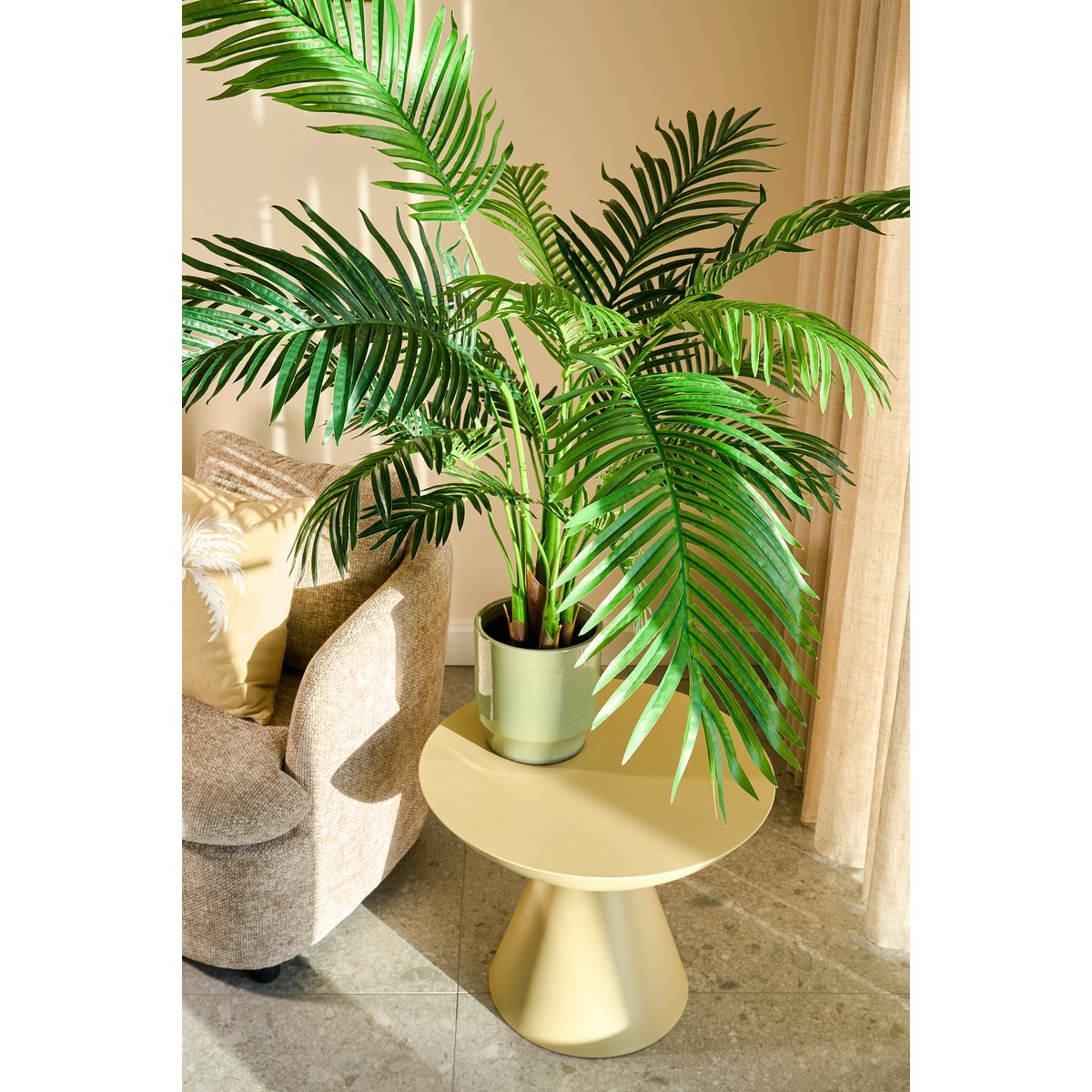 Areca Palm Kunstplant in Pot H134 x Ø50 cm UV-resistant