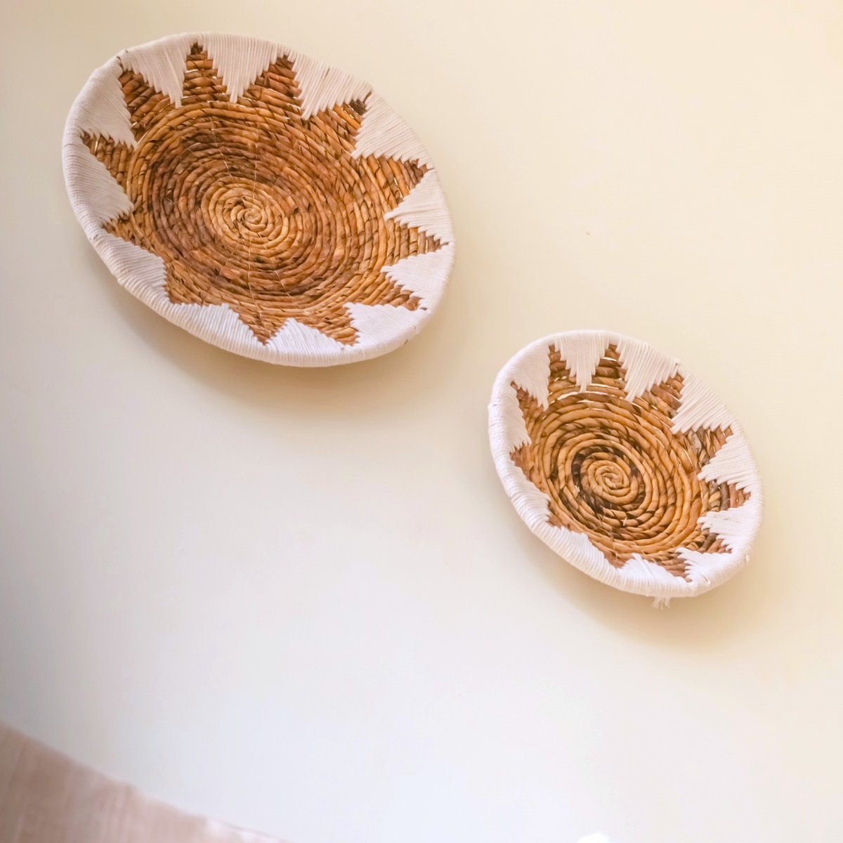Indira BOHO Geweven Wanddecoratie | Decoratieve Schaal 2 maten
