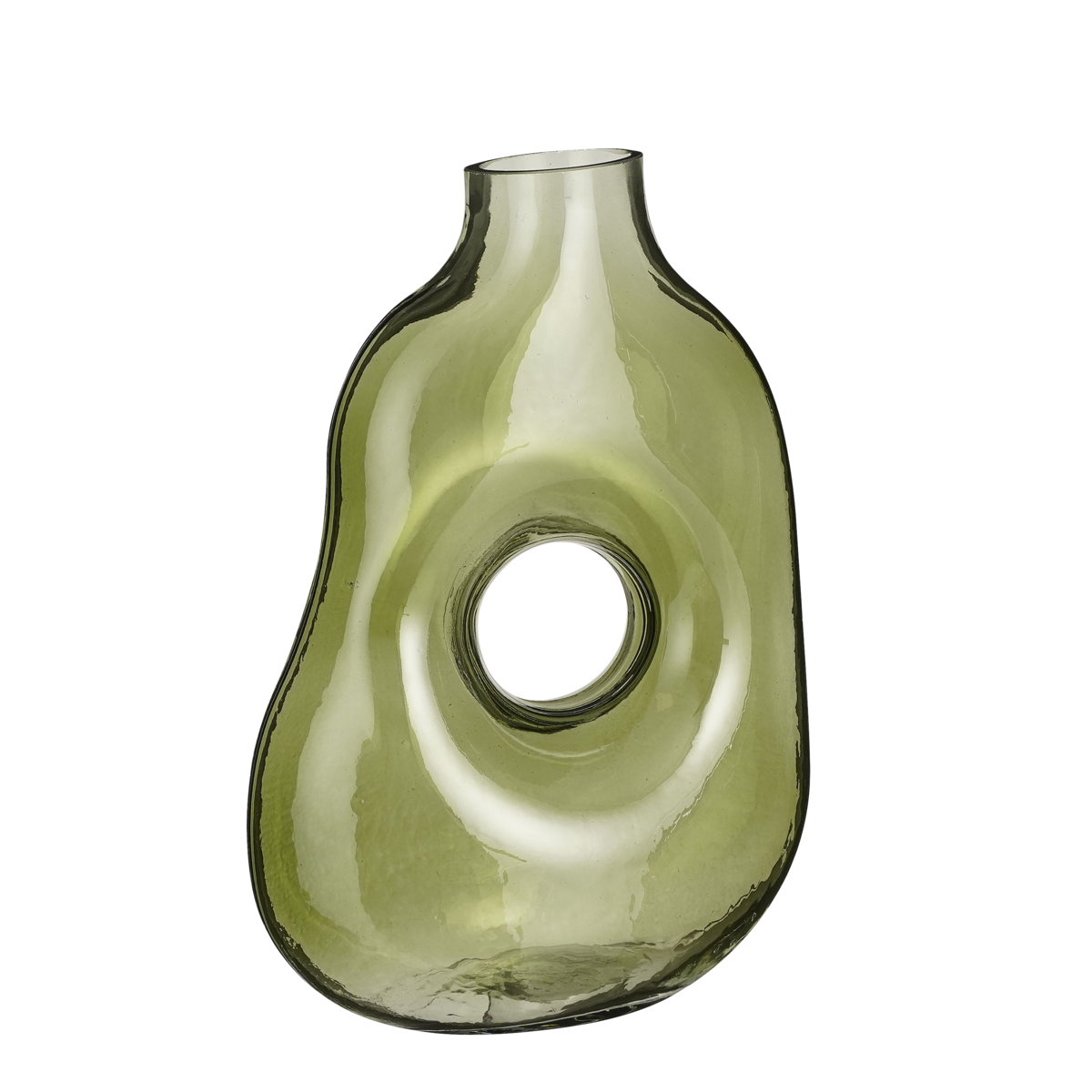 Uniq Clear Vaas glas Lichtgroen  L19 x B11 x H25 cm