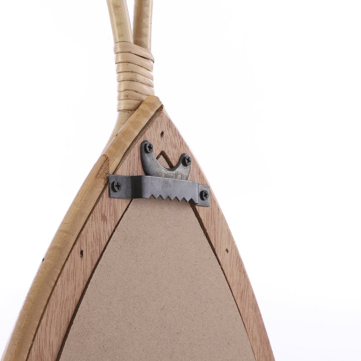Raindrop Wandspiegel - L28 x H59 cm Rotan