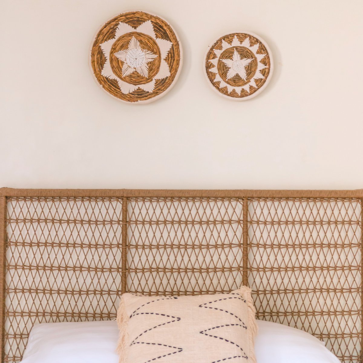 Kay Wanddecoratie | Decoratieve Schaal van Bananenvezel 2 maten