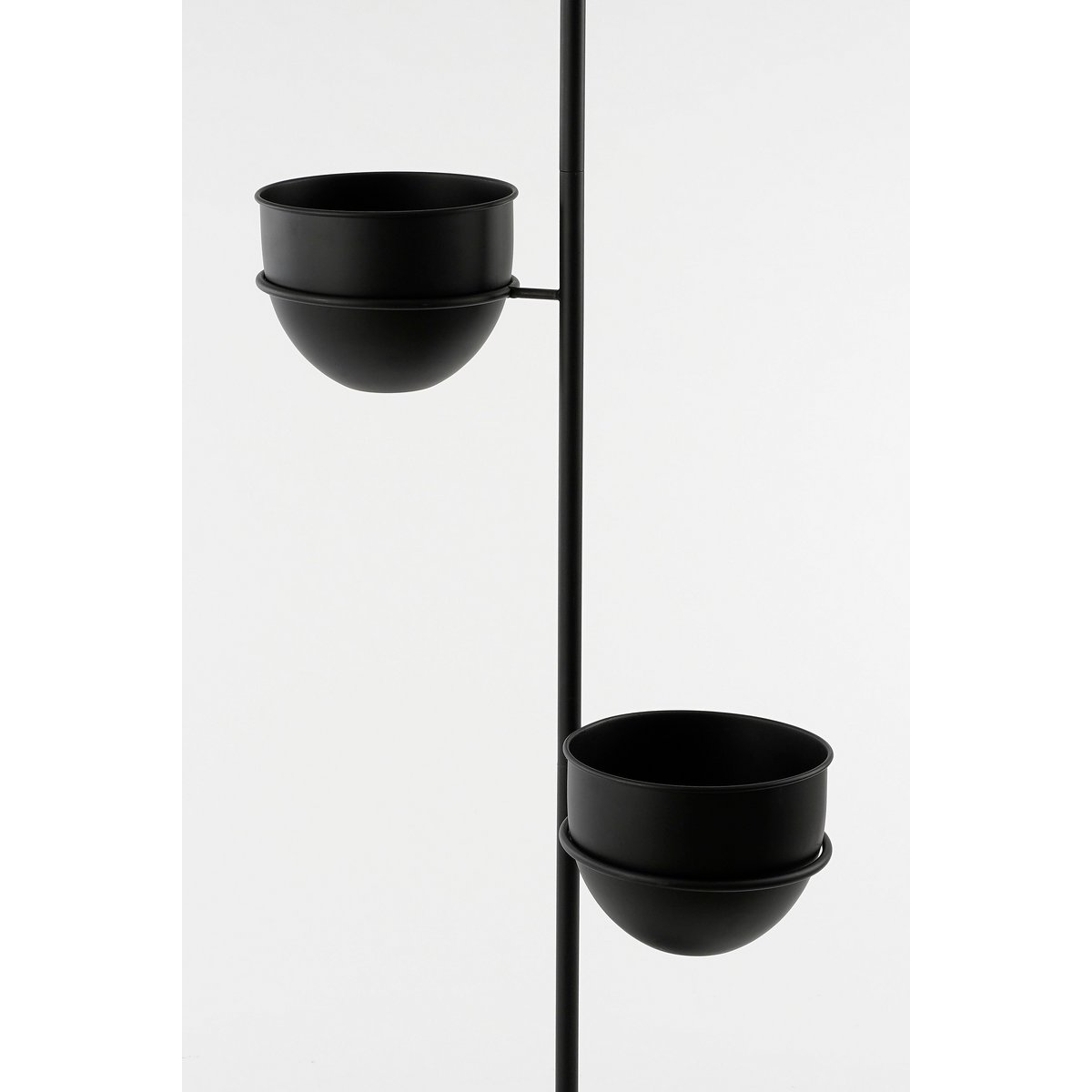 Plantenhouder L40 x B33 x H140 cm 3 Bakjes Zwart