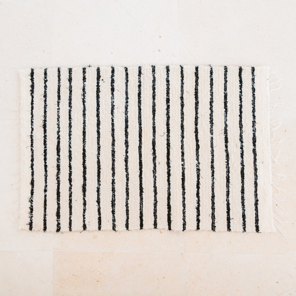 Tabee Klein katoenen vloerkleed handgeweven 70 x 50 cm