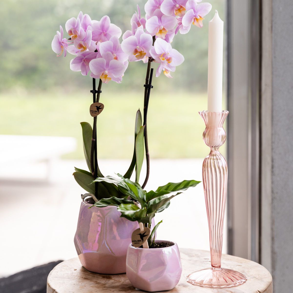 Diamond Pot Roze Ø9cm