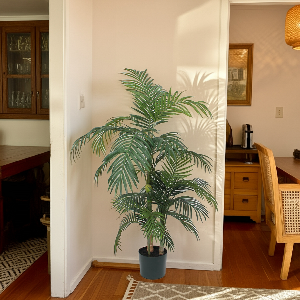 Areca palm Kunstplant H150 x Ø100 cm Groen