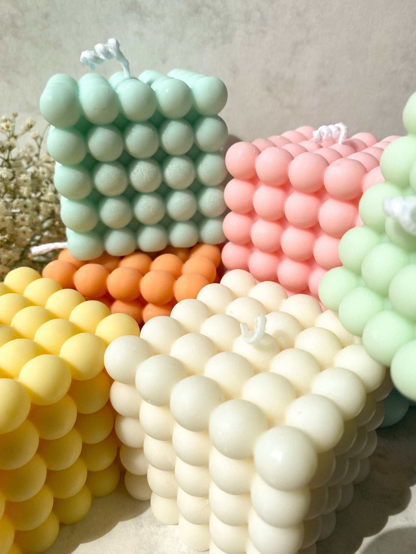 Luxe Bubbel Kaars Groen