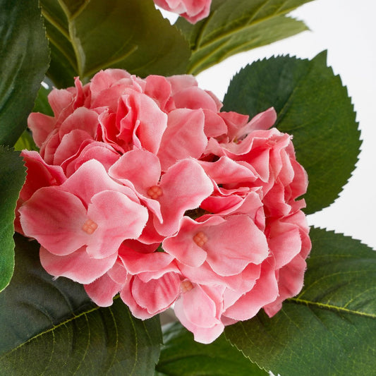 Hortensia Kunstplant in Bloempot Stan H40 x Ø35 cm Roze