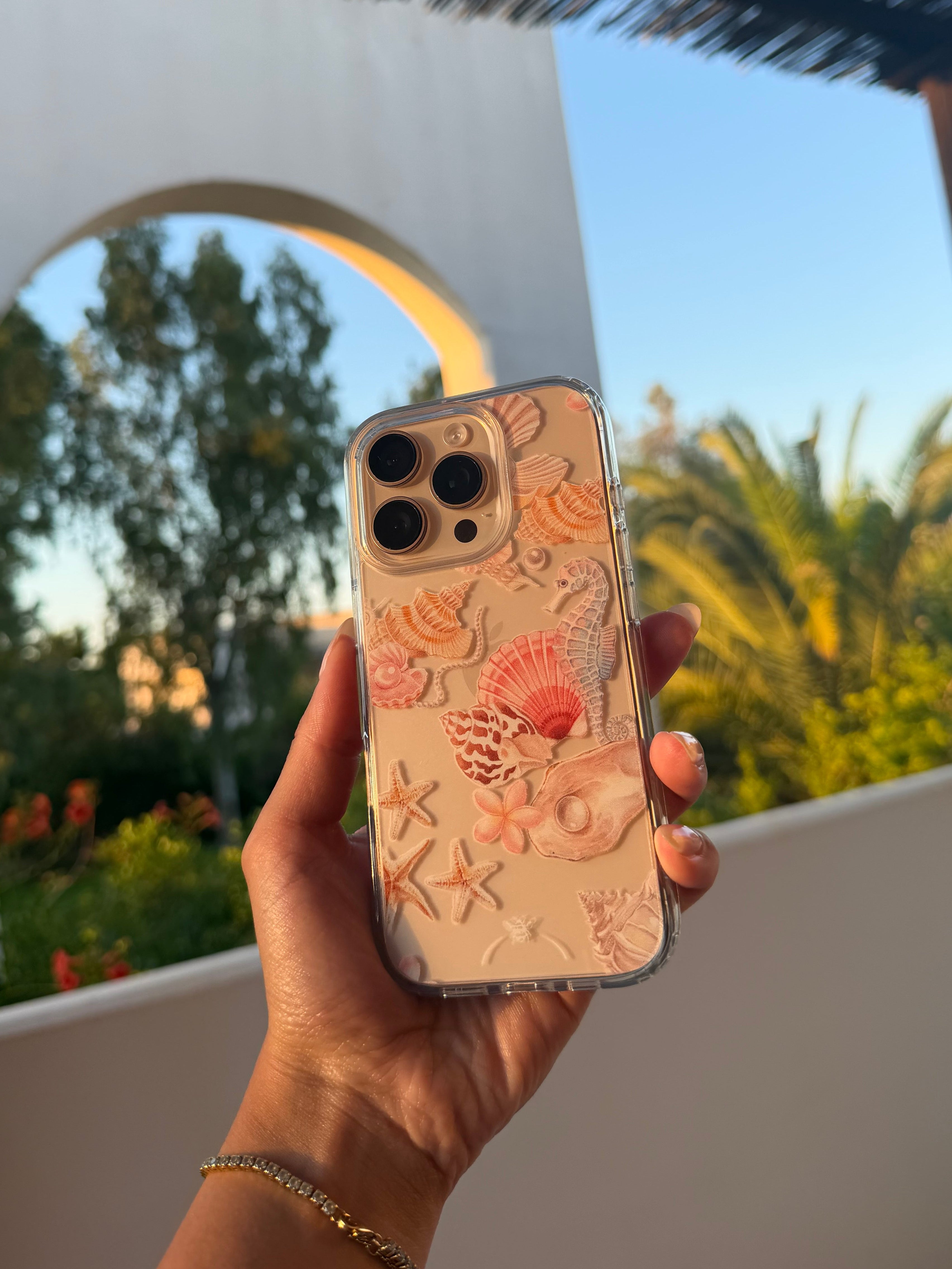 Beach Day Clear Phone Case