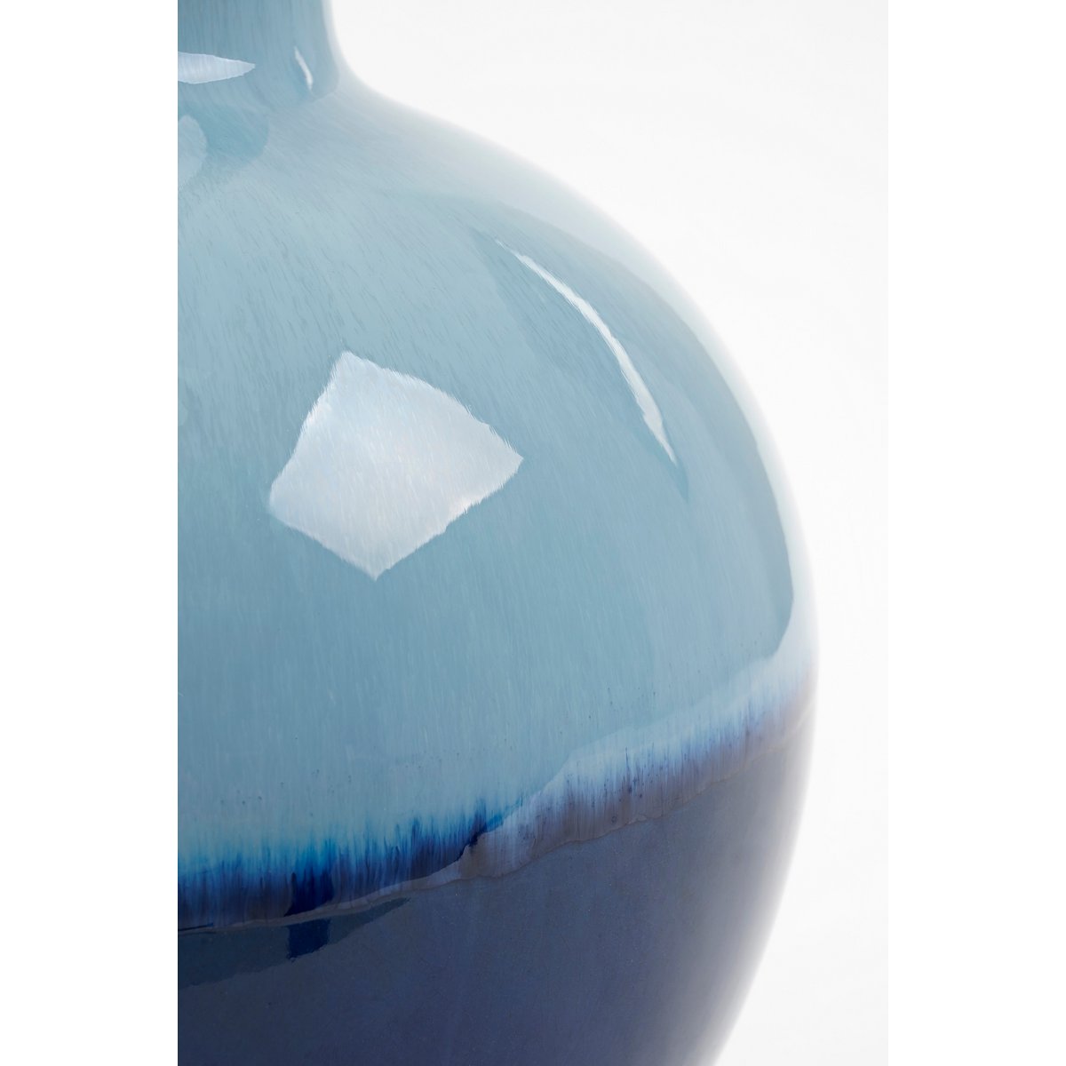 Bolla Vaas H42 x Ø29 cm Keramiek Blauw