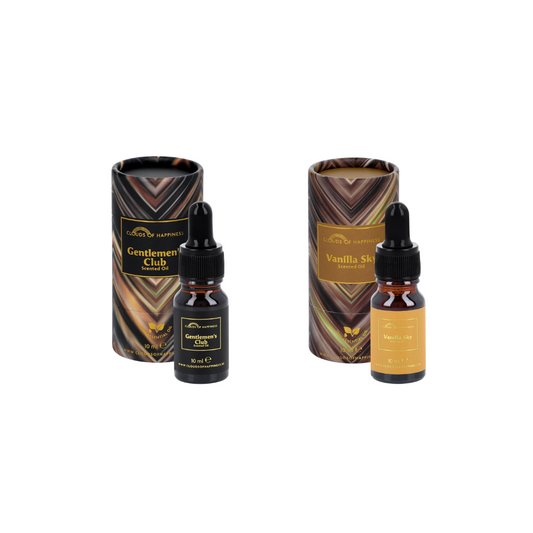 Set van 2 geuroliën Gentlemans Club + Vanilla Sky Scented oil