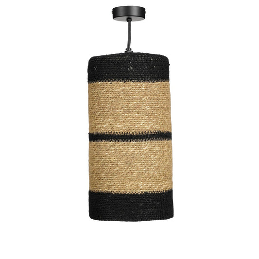 Nalani Hanglamp Jute met Zwart Ø 15 x 30 cm