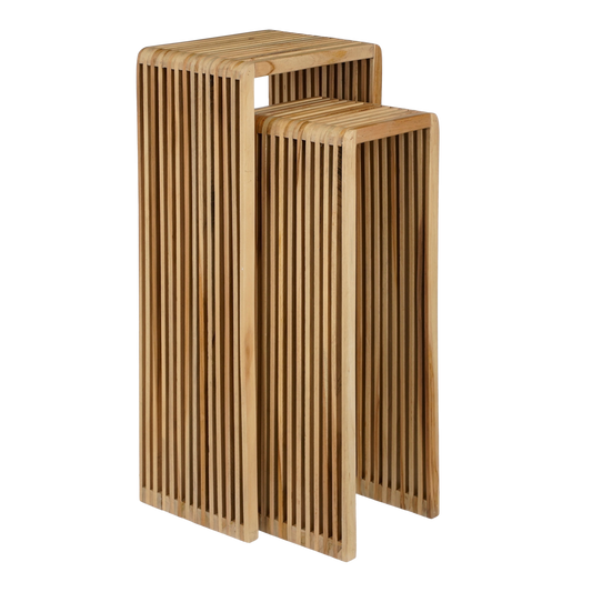 Yuno Planten Tafel set van 2 bijzettafels