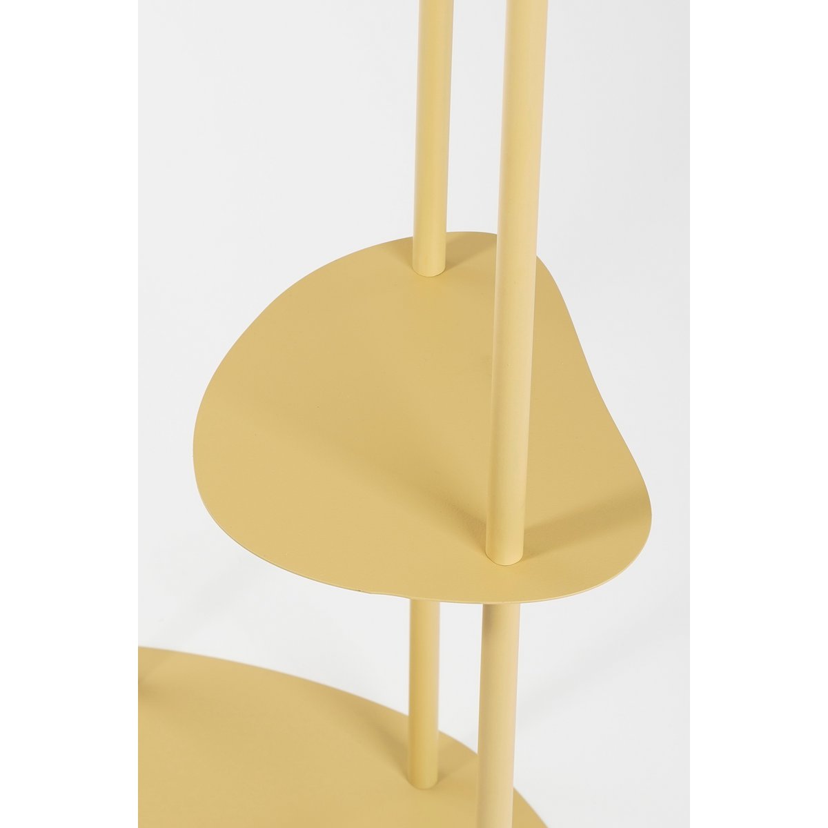 Esra Plantentafel L48 x B27 x H140 cm Metaal Lichtgeel