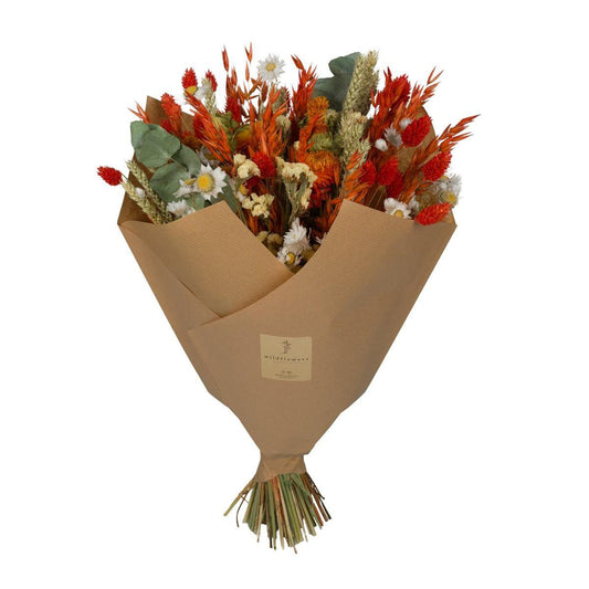 Droogbloemen Boeket Classic oranje - ↕60 cm
