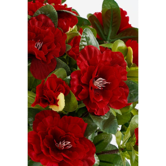 Azalea Kunstplant in Bloempot Stan H31 x Ø26 cm Rood