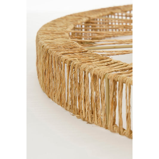 Lucy Wandspiegel H5 x Ø70 cm Jute Lichtbruin