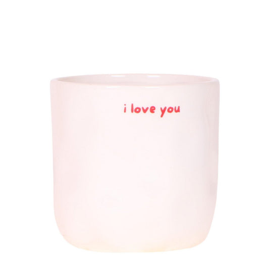 Boodschap sierpot I love you Ø9cm